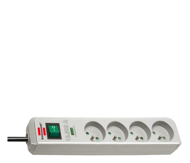 BRENNENSTUHL "ECO-LINE" 1,5M, SZARY,4 GNIAZDKA - 1126670 - zdjęcie